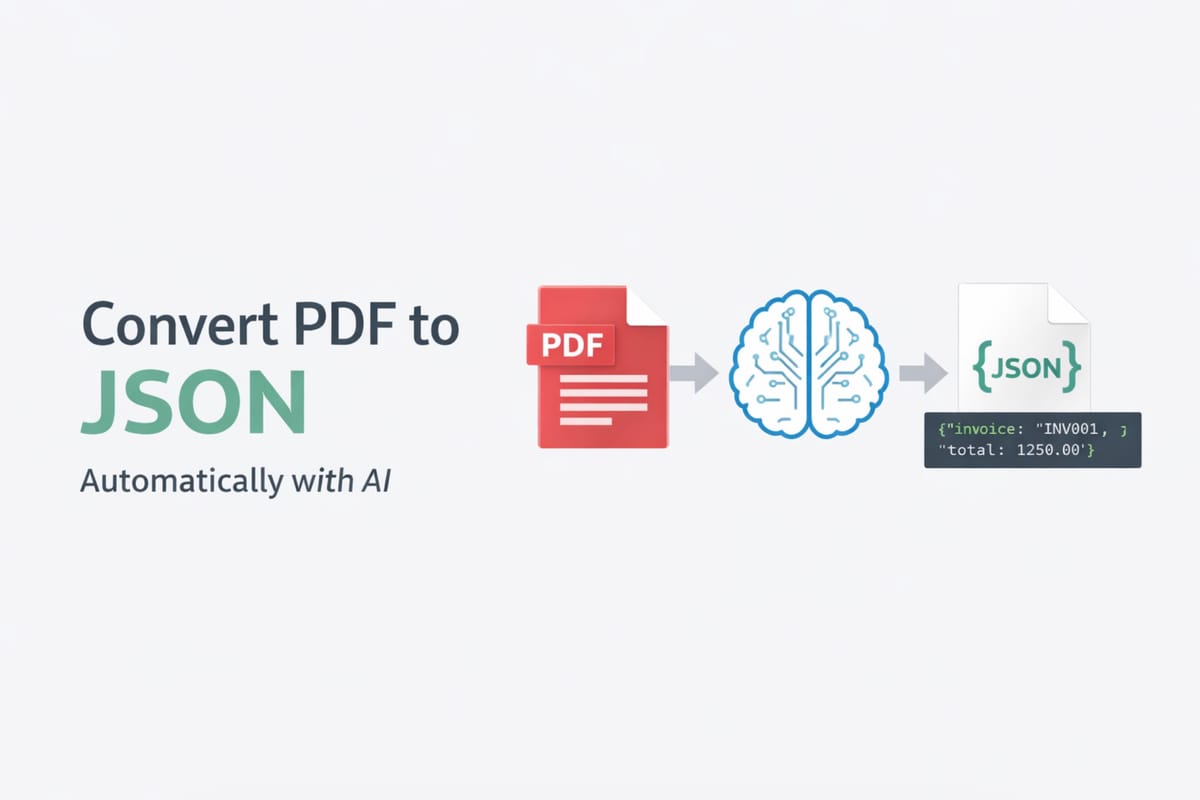 How to convert PDF to JSON automatically (with AI)