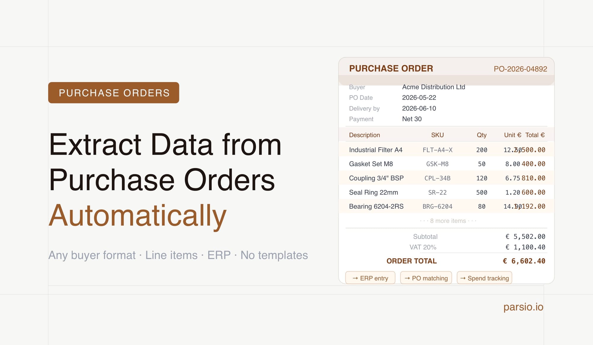 How to Extract Data from Purchase Orders Automatically