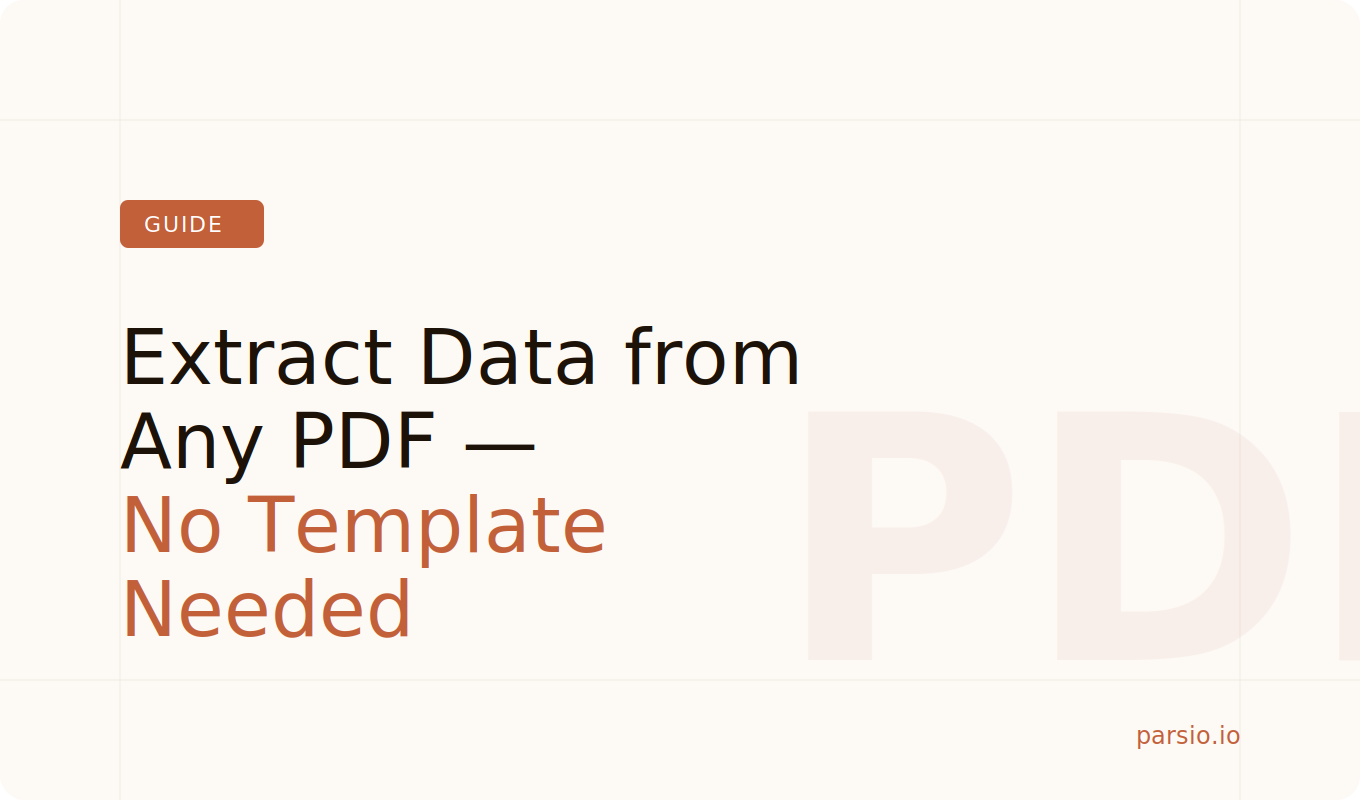 How to Extract Data from Any PDF Without Building a Template