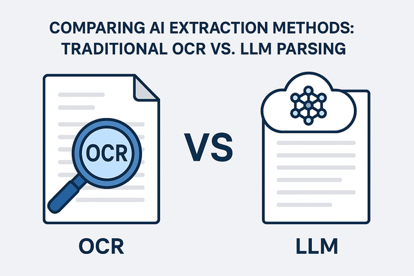 Comparing AI Extraction Methods: Traditional OCR vs. LLM Parsing