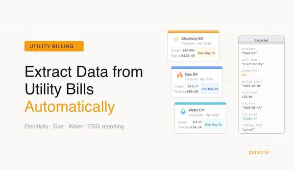 How to Extract Data from Utility Bills Automatically