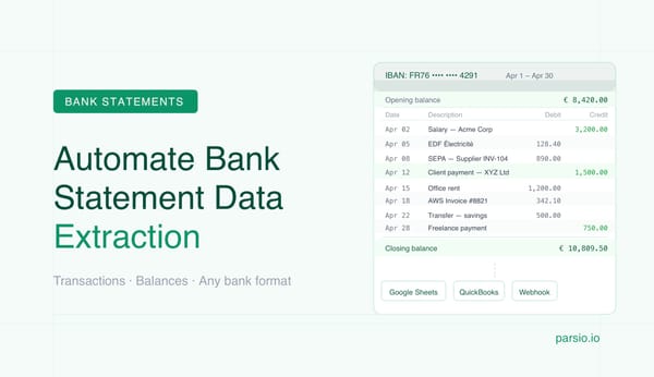 How to Automate Data Extraction from Bank Statements
