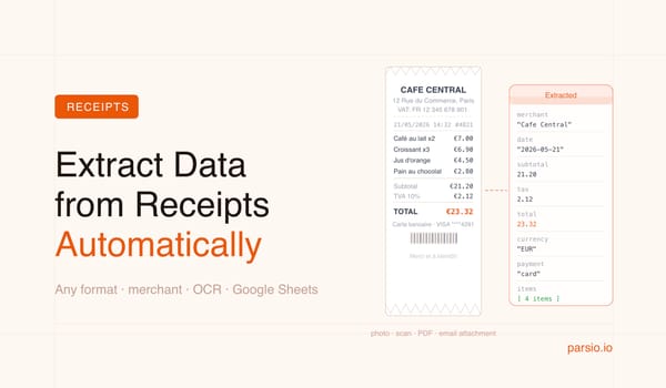 How to Extract Data from Receipts Automatically