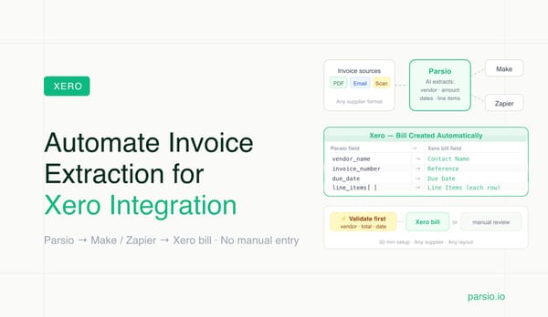 How to Automate Invoice Data Extraction for Xero Integration