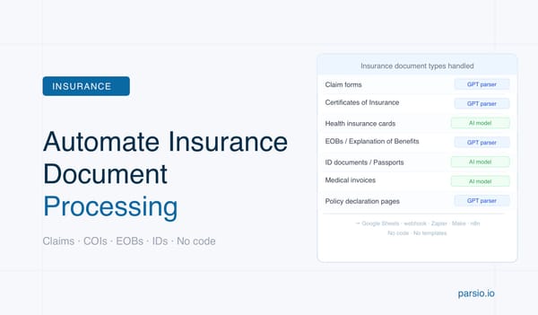 How to Automate Insurance Document Processing for Operations Teams